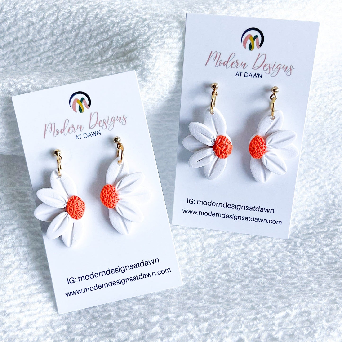 Half Daisy Dangles