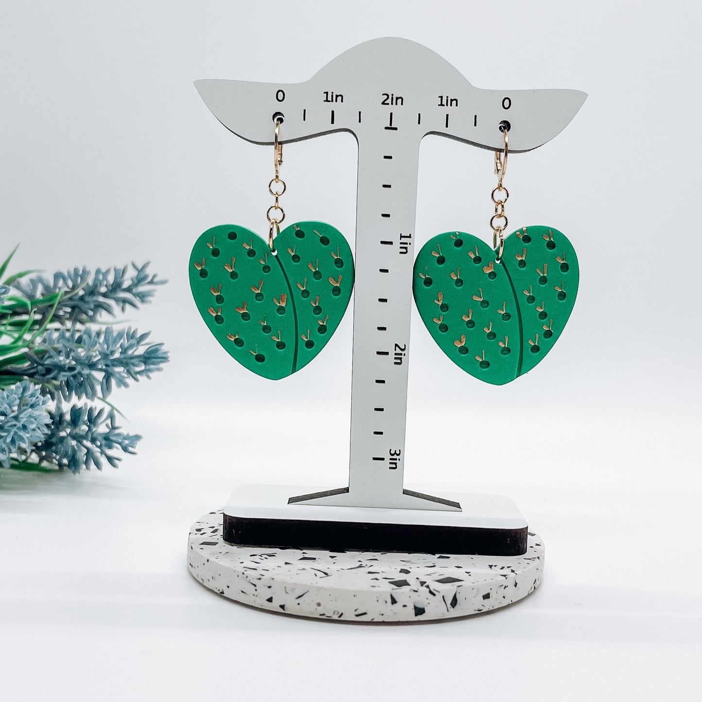 Nopales Heart Dangles