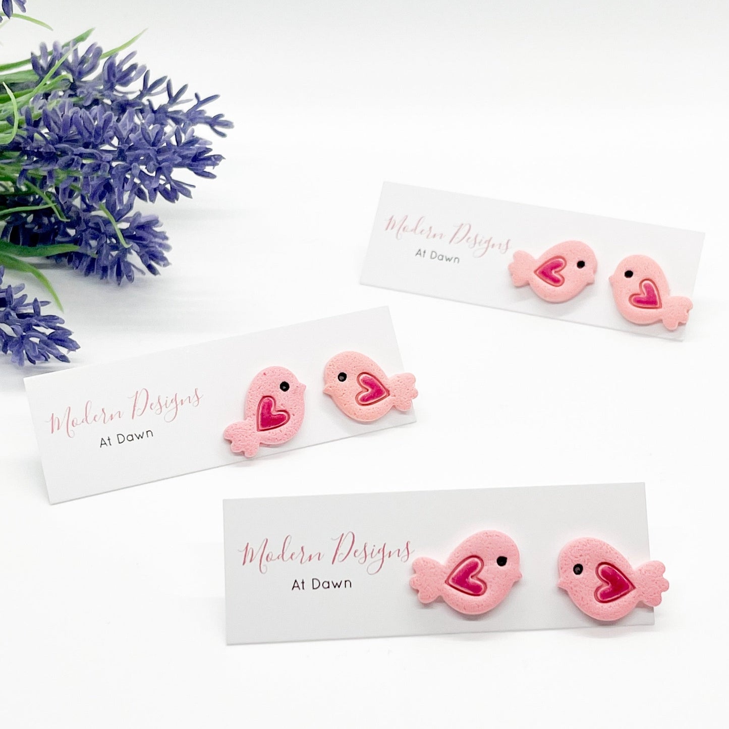 Love Birds Studs