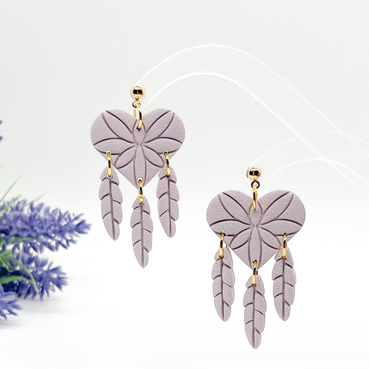 Dream Catcher Heart Dangles